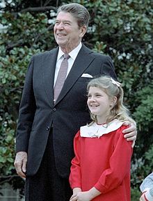  Drew with President Reagan