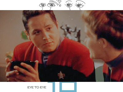 Janeway and Chakotay - Eye to Eye