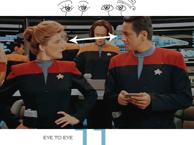 Janeway and Chakotay - Eye to Eye