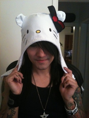 Ashley Purdy with a Hello Kitty hat
