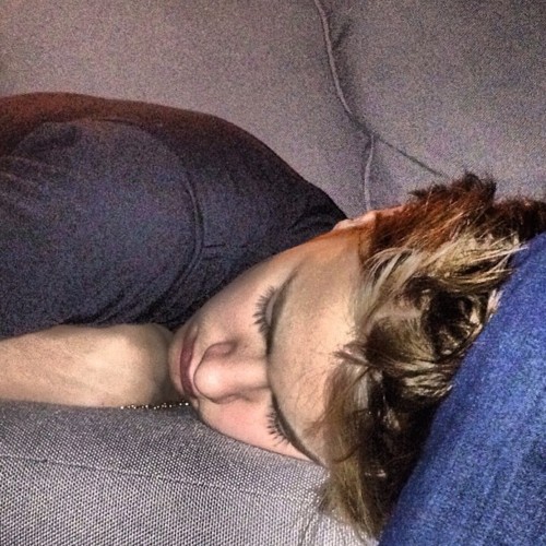  Justin sleeping (: