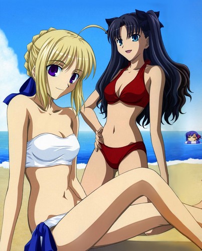  Me, Zuki and little Sakura (summer Bikini~!!)