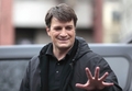 PERCY JACKSON: SEA OF MONSTERS-  BEHIND THE SCENES/ON SET - nathan-fillion photo