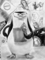 Skipper with cup of Joe and pictorals of his Tuesday Afternoon activities. - penguins-of-madagascar fan art