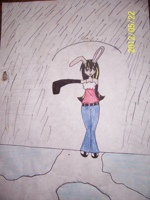 Skyla the Rabbit ..::Rainy Day With No Umbrella::. (For PastaChick)