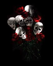 skull bouquet