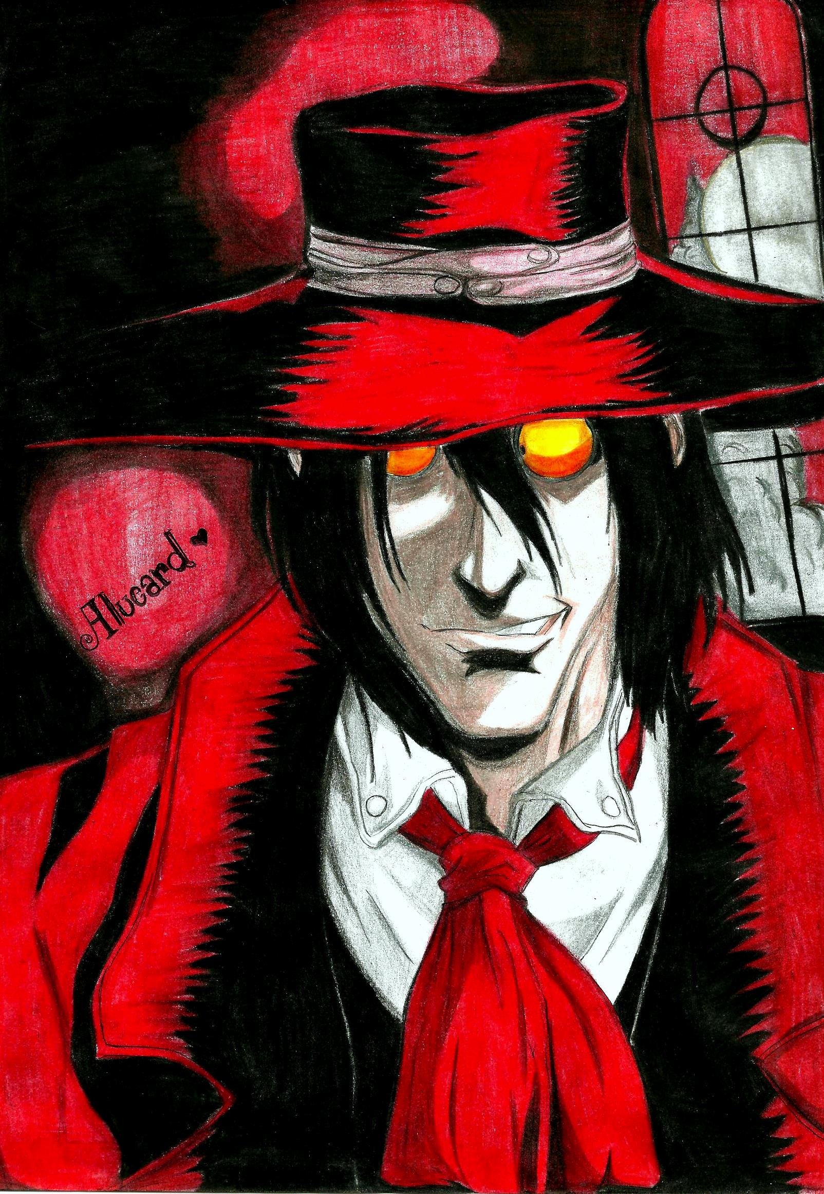 My drawing of Alucard! 