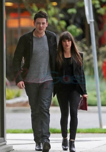 Cory Monteith & Lea Michele Out Of The Eatery, Vancouver - May 30,2012