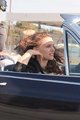Driving around a street set with Christian Bale in Los Angeles (June 4th 2012) - natalie-portman photo