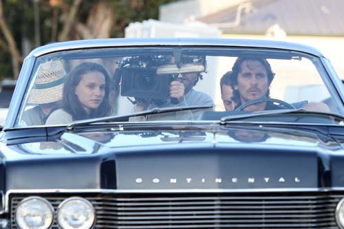  Driving around a سٹریٹ, گلی set with Christian Bale in Los Angeles (June 4th 2012)