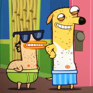  pato and Howie- Almost Naked animales