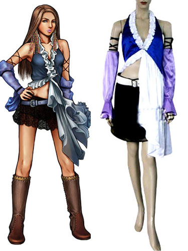  Final Fantasi Xii Yuna Lenne Song Cosplay Costume