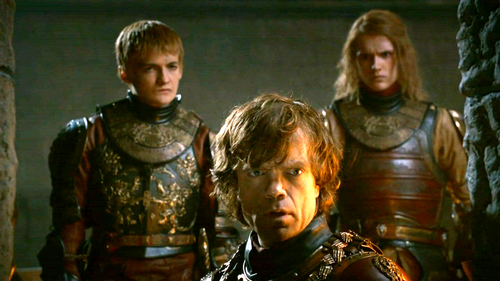 Joffrey with Tyrion and Lancel
