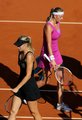 Kvitova and Sharapova 2012 French Open - tennis photo