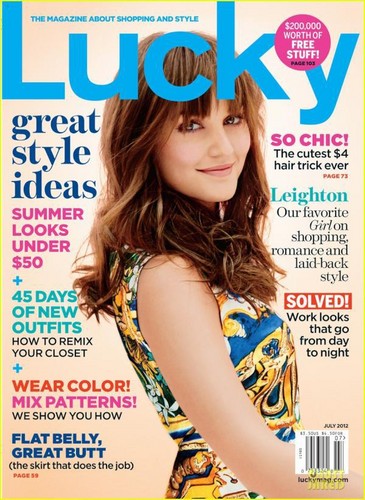 Leighton in "Lucky" Mag July 2012