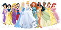 NEW Merida with the Disney Princesses - disney-princess photo