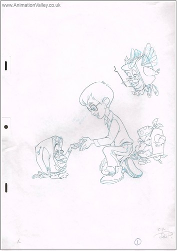  Original Pagemaster Production drawing