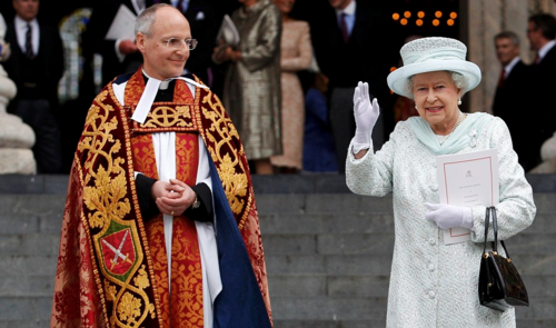 Queen Elizabeth at St Paul's Jubilee service