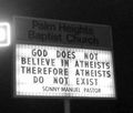 Ridiculous Church Signs - atheism photo