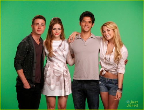  Teen wolf Cast visit MTV's 10 on top, boven