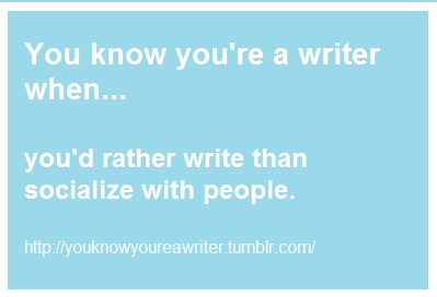  tu know your a writer when
