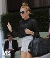 15/06 Leaving Her Hotel In Miami, Florida - miley-cyrus photo