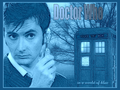 doctor-who - Doctor Who in a world of blue wallpaper
