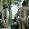 Following eachother :) - arya-and-gendry fan art