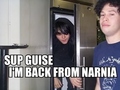 Gerard is back from Narnia - random photo