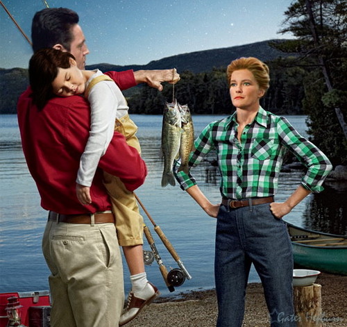 Janeway and Chakotay - Happy fishing