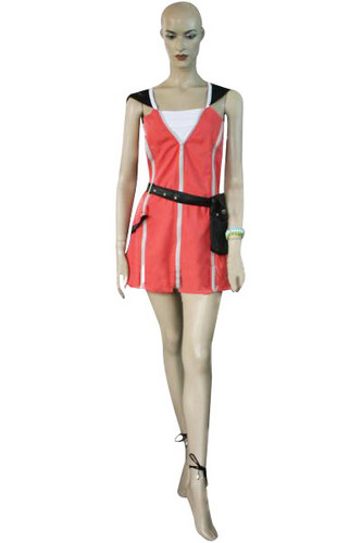  Kingdom Hearts Kairi Red Dress Cosplay Costume