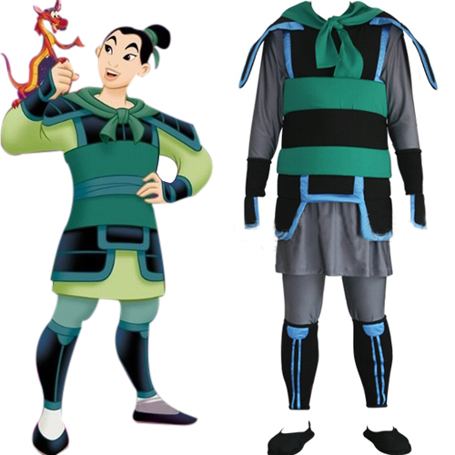  Kingdom Hearts Mulan Cosplay Costume