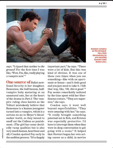  Scans of Breaking Dawn Part 2 in EW magazine 2012