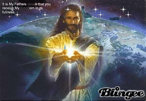 येशु holding a तारा, स्टार