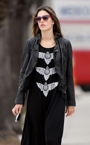  Alessandra Ambrosio was spotted out and about in Santa Monica, California on Thursday (June 21).