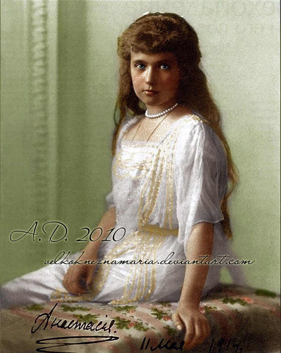 Anastasia Nikolayevna colourised photo - Anastasia Romanov Photo (31275863)  - Fanpop