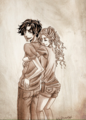 Annabeth and Percy - the-heroes-of-olympus fan art