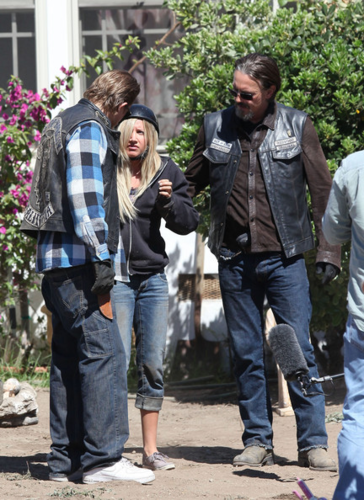  Ashley - 'Sons of Anarchy' On the Set - June 25, 2012