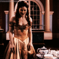 Belle’s gold dress  - once-upon-a-time fan art