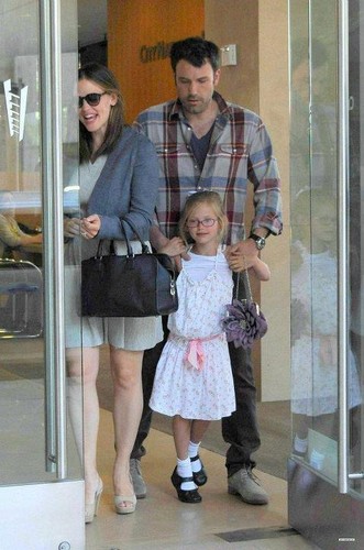Ben, Jen and Violet out for a lunch