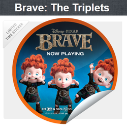  brave sticker: The Triplets