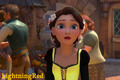 Brown-haired, Blue-eyed, Black and Yellow-dressed Rapunzel - disney-princess fan art