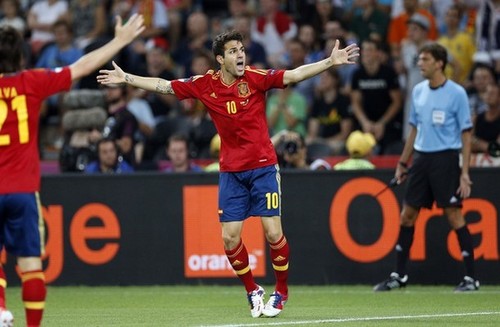  EURO 2012: Spain (2) v France (0) - Quarter Finals