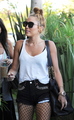 Goes For A Punk Tocker Look As The Disney Star Heads To A Recording Studio in Burbank [28 June 2012] - miley-cyrus photo