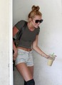 Grabs An Iced Coffee After Hitting The Gym In West Hollywood  [20 June 2012] - miley-cyrus photo