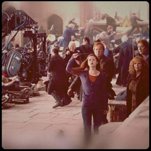  HP and Deathly Hallows BTS Foto
