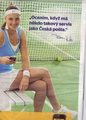 Petra Kvitova promotion of Czech  mail - tennis photo