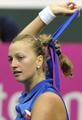 Petra Kvitova sexy gesture - tennis photo