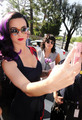 Poses With Fans Before Appearing On "The Tonight Show With Jay Leno" In Burbank [21 June 2012] - katy-perry photo