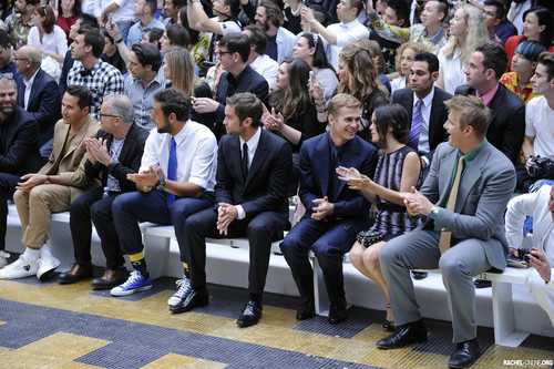  Rachel at the Versace catwalk during the Milan Men's Fashion mostra {23/06/12}